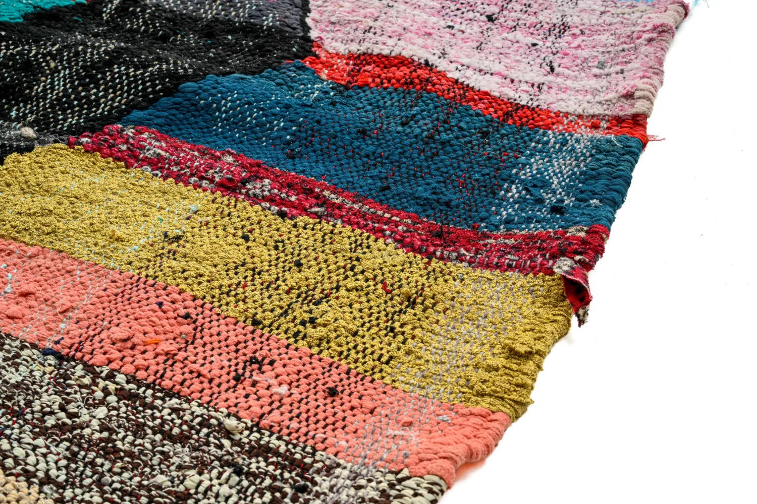 Moroccan Berber rug Boucherouite 135 x 230 cm
