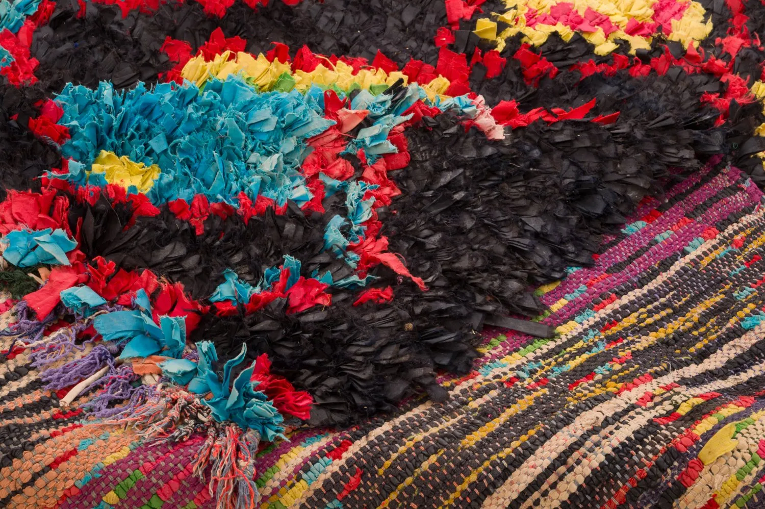 Moroccan Berber rug Boucherouite 120 x 285 cm