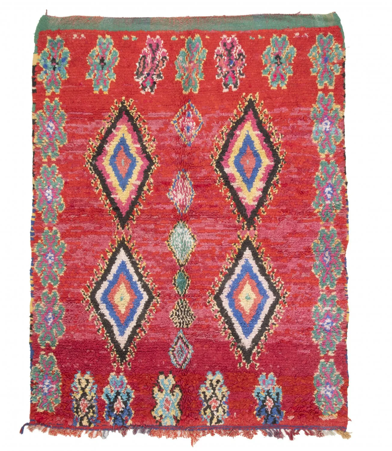 Moroccan Berber rug Boucherouite 225 x 165 cm