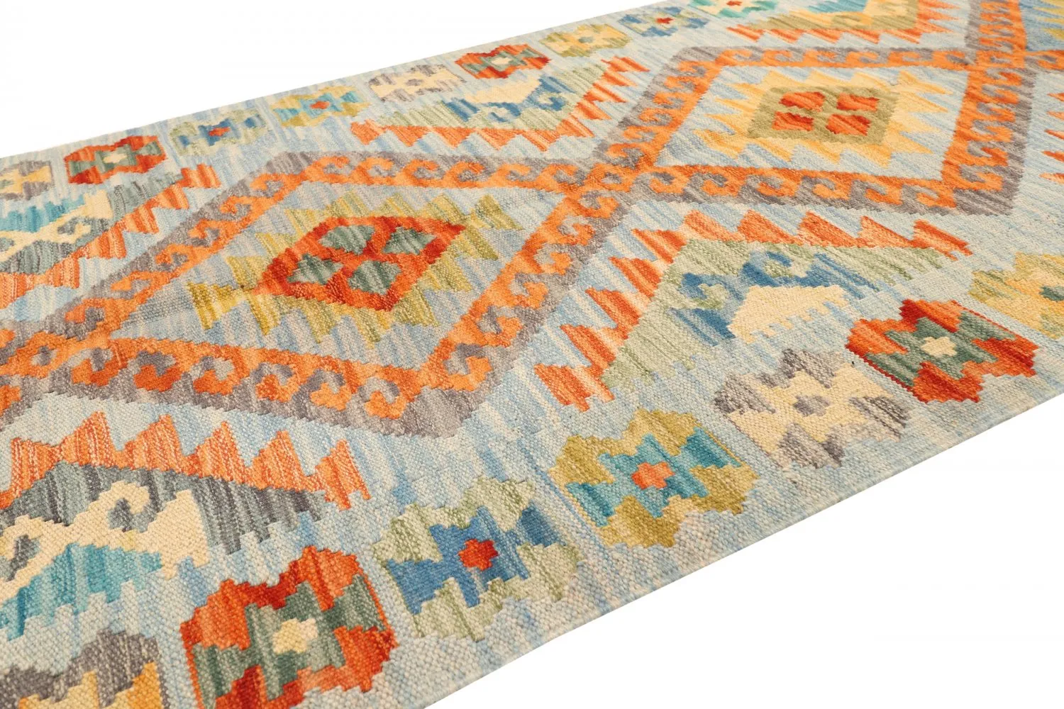 Oriental kilim rug 248 x 80 cm
