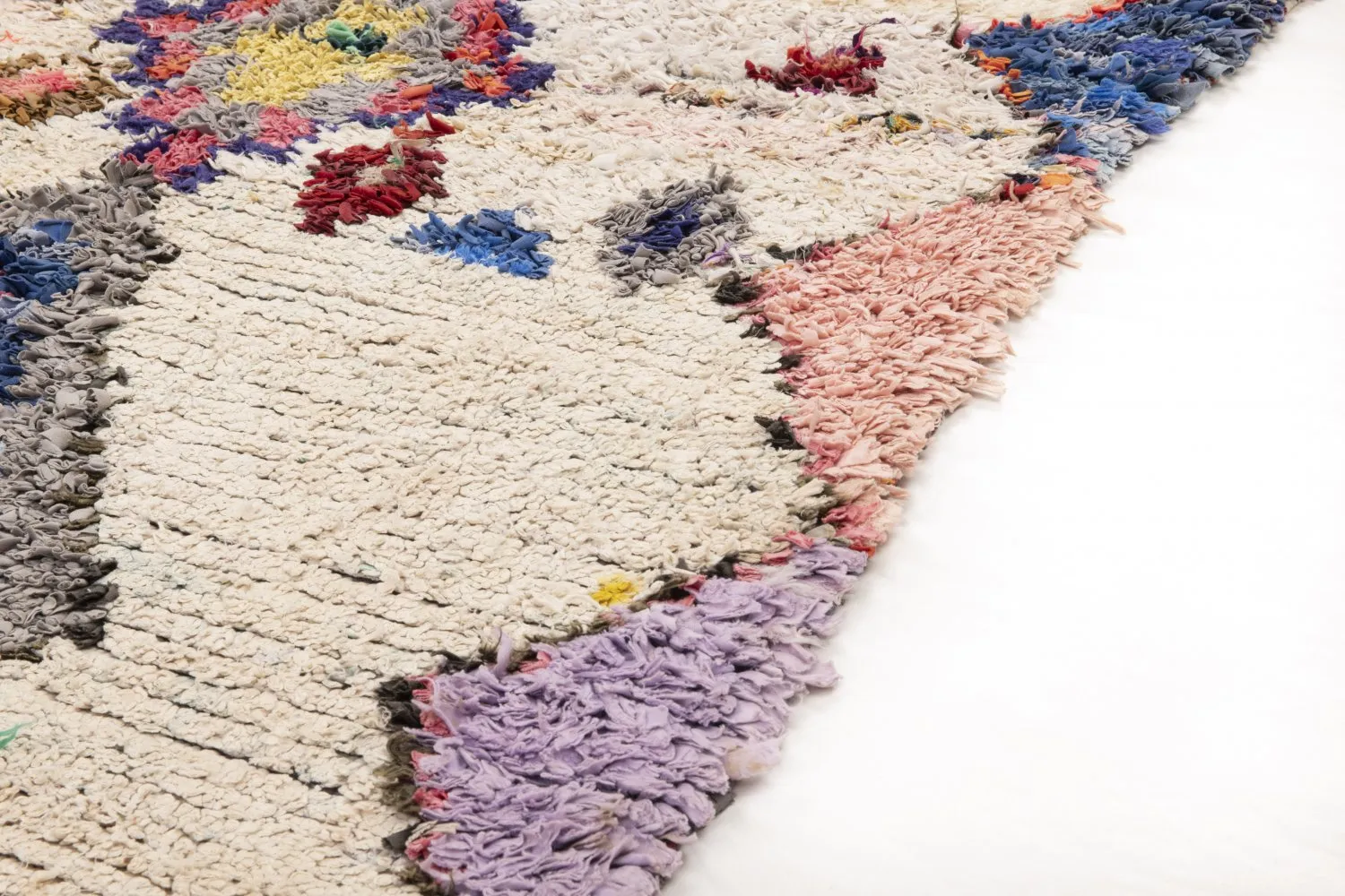 Moroccan Berber rug Boucherouite 240 x 110 cm