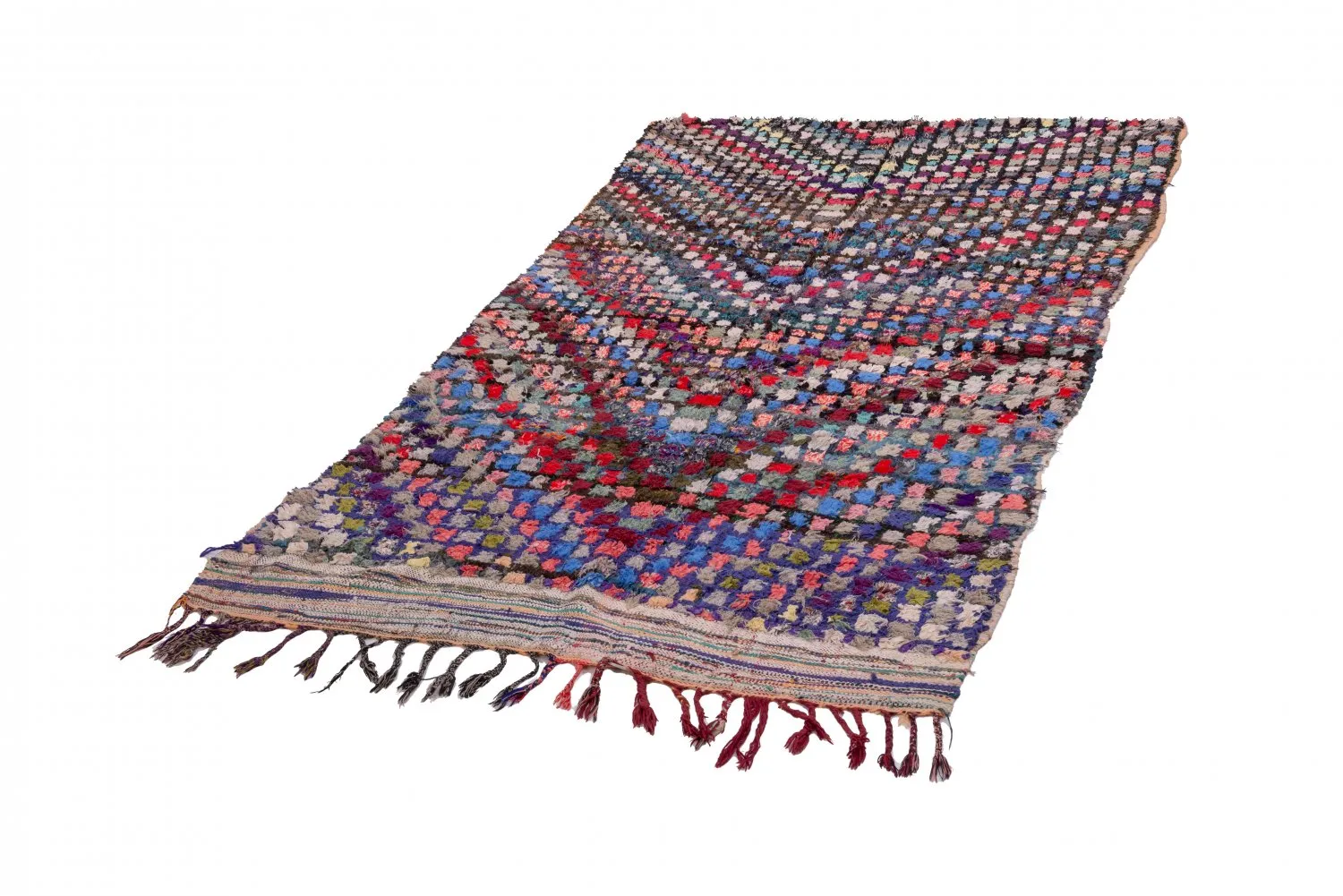 Moroccan Berber rug Boucherouite 230 x 125 cm