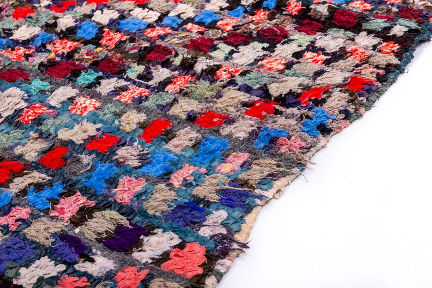 Moroccan Berber rug Boucherouite 230 x 125 cm