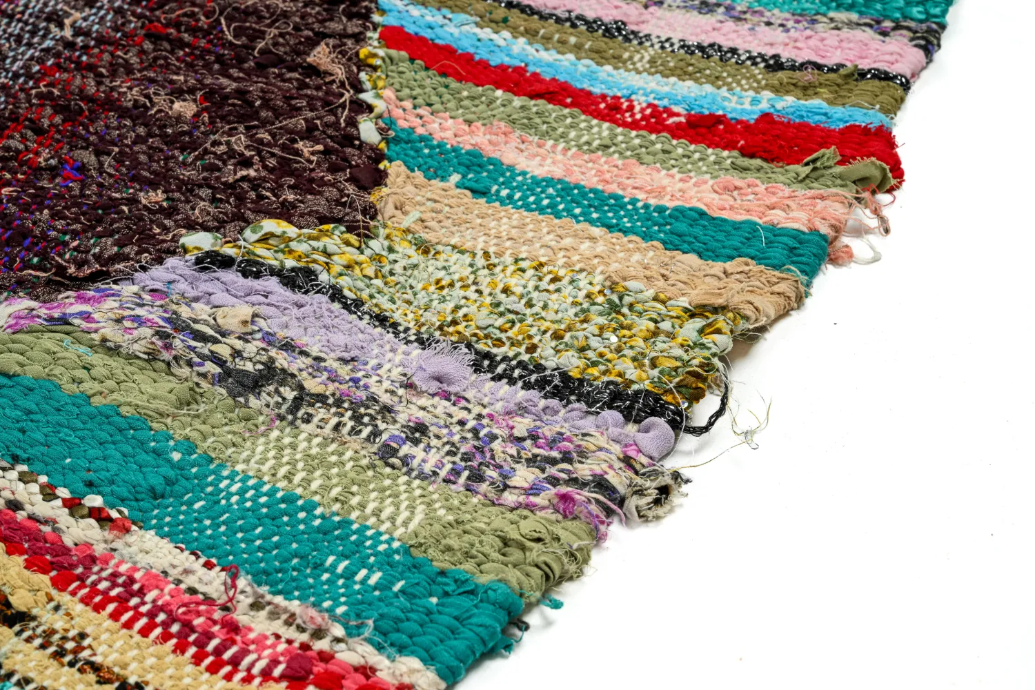 Moroccan Berber rug Boucherouite 140 x 230 cm