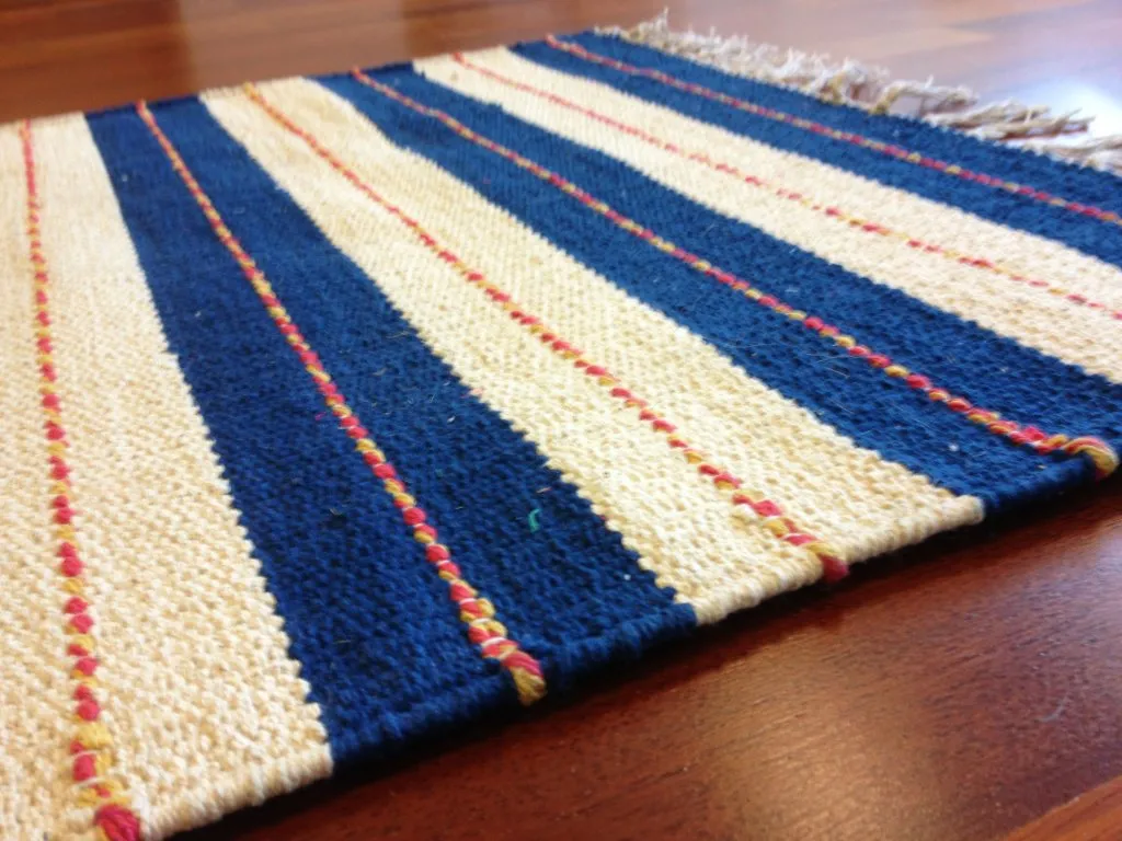 Rag rugs - Alva (blue)
