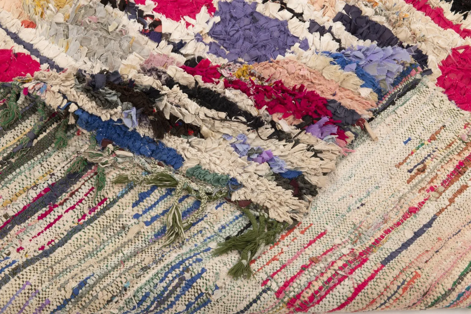 Moroccan Berber rug Boucherouite 230 x 135 cm