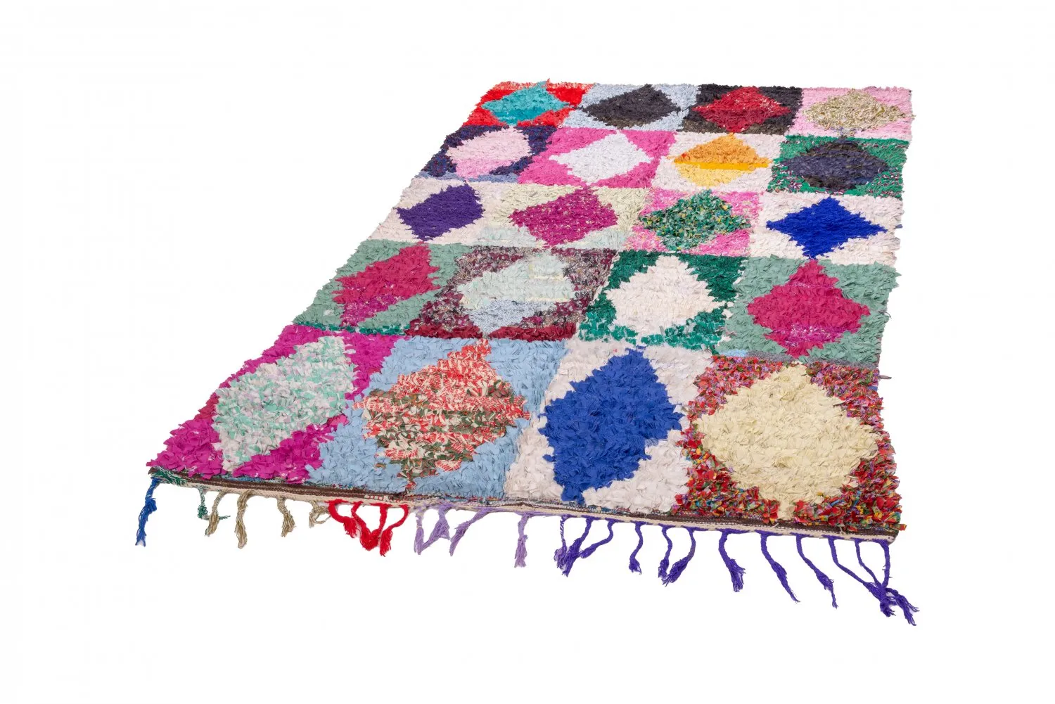 Moroccan Berber rug Boucherouite 265 x 155 cm