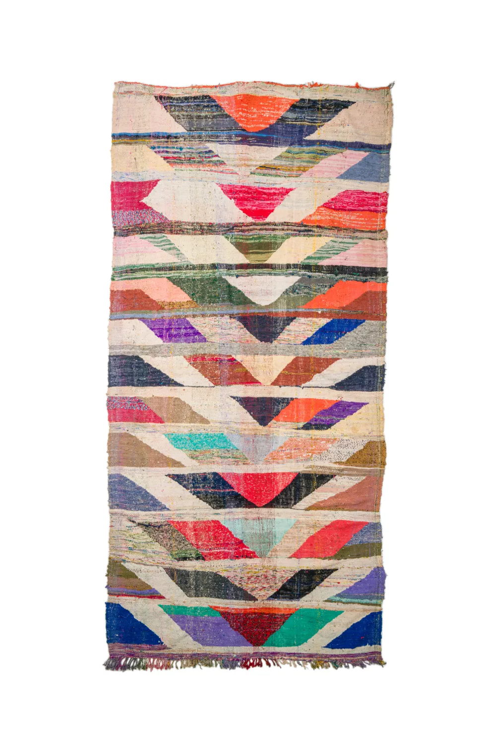 Moroccan Berber rug Boucherouite 165 x 350 cm