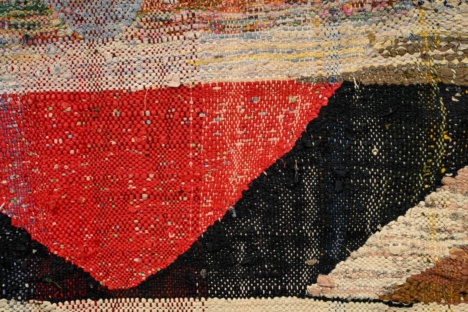 Moroccan Berber rug Boucherouite 165 x 350 cm