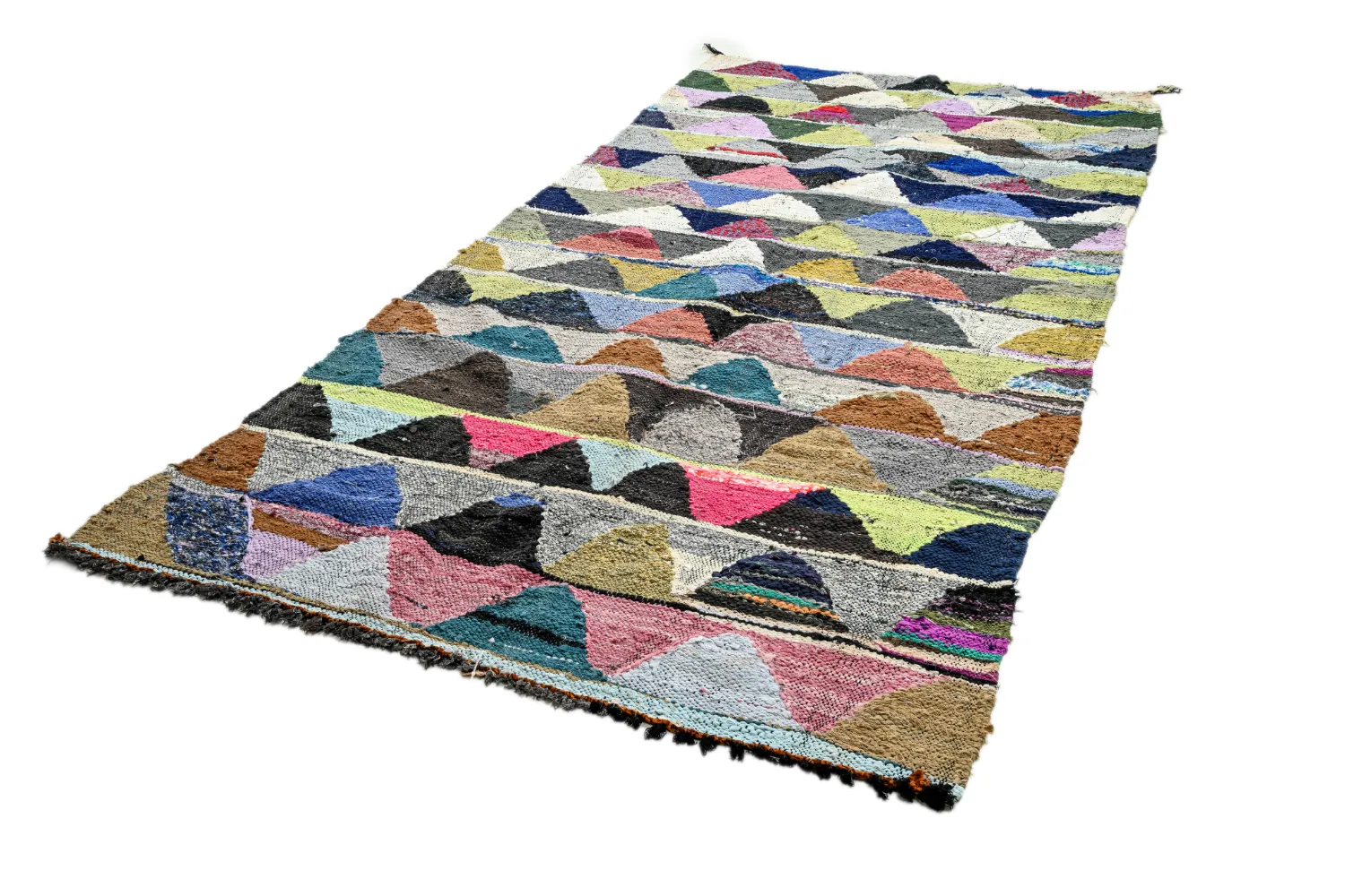 Moroccan Berber rug Boucherouite 145 x 305 cm