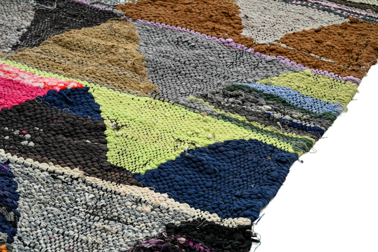 Moroccan Berber rug Boucherouite 145 x 305 cm