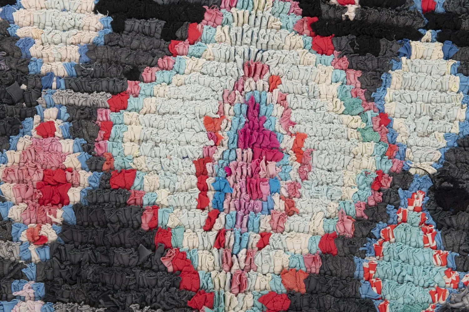 Moroccan Berber rug Boucherouite 310 x 130 cm