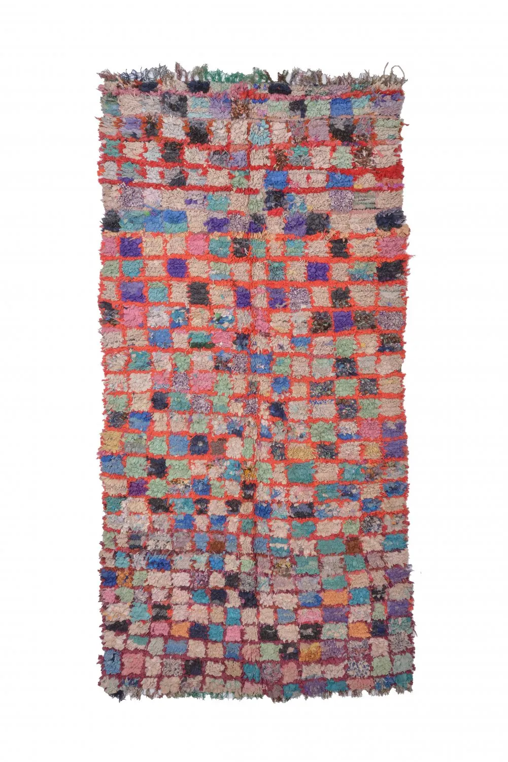 Moroccan Berber rug Boucherouite 255 x 125 cm
