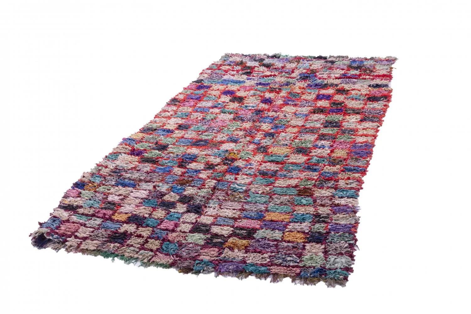 Moroccan Berber rug Boucherouite 255 x 125 cm