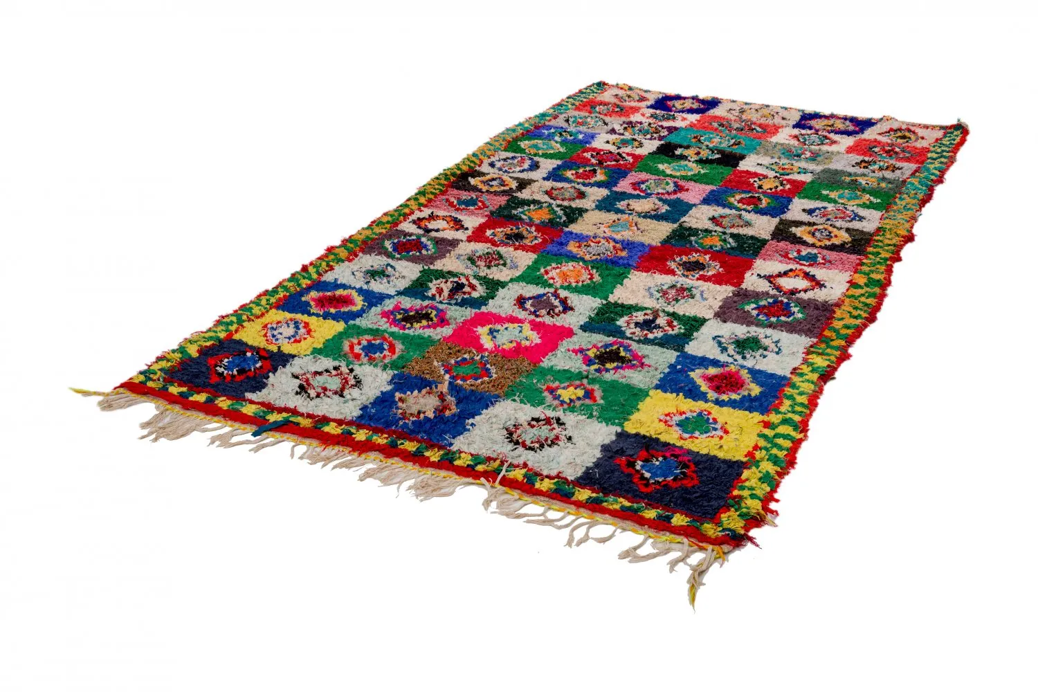 Moroccan Berber rug Boucherouite 290 x 145 cm