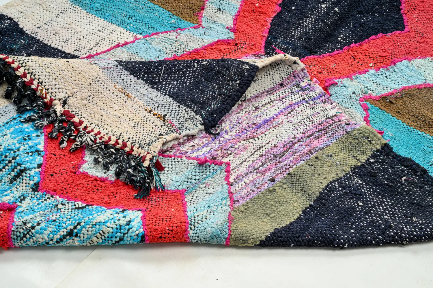 Moroccan Berber rug Boucherouite 115 x 220 cm