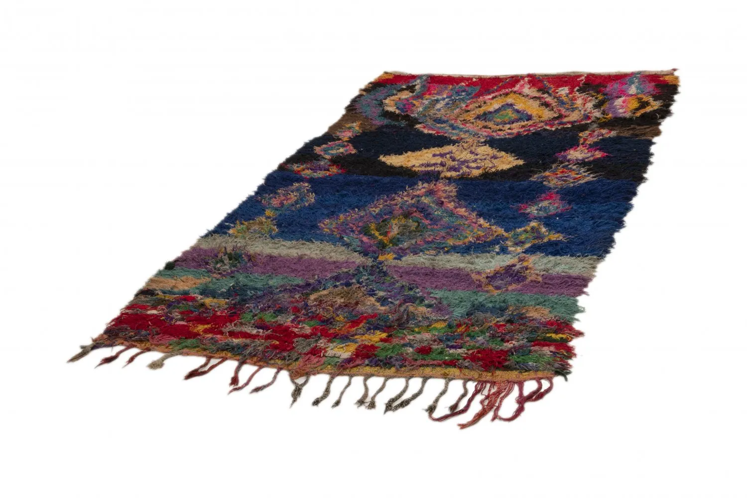 Moroccan Berber rug Boucherouite 270 x 140 cm
