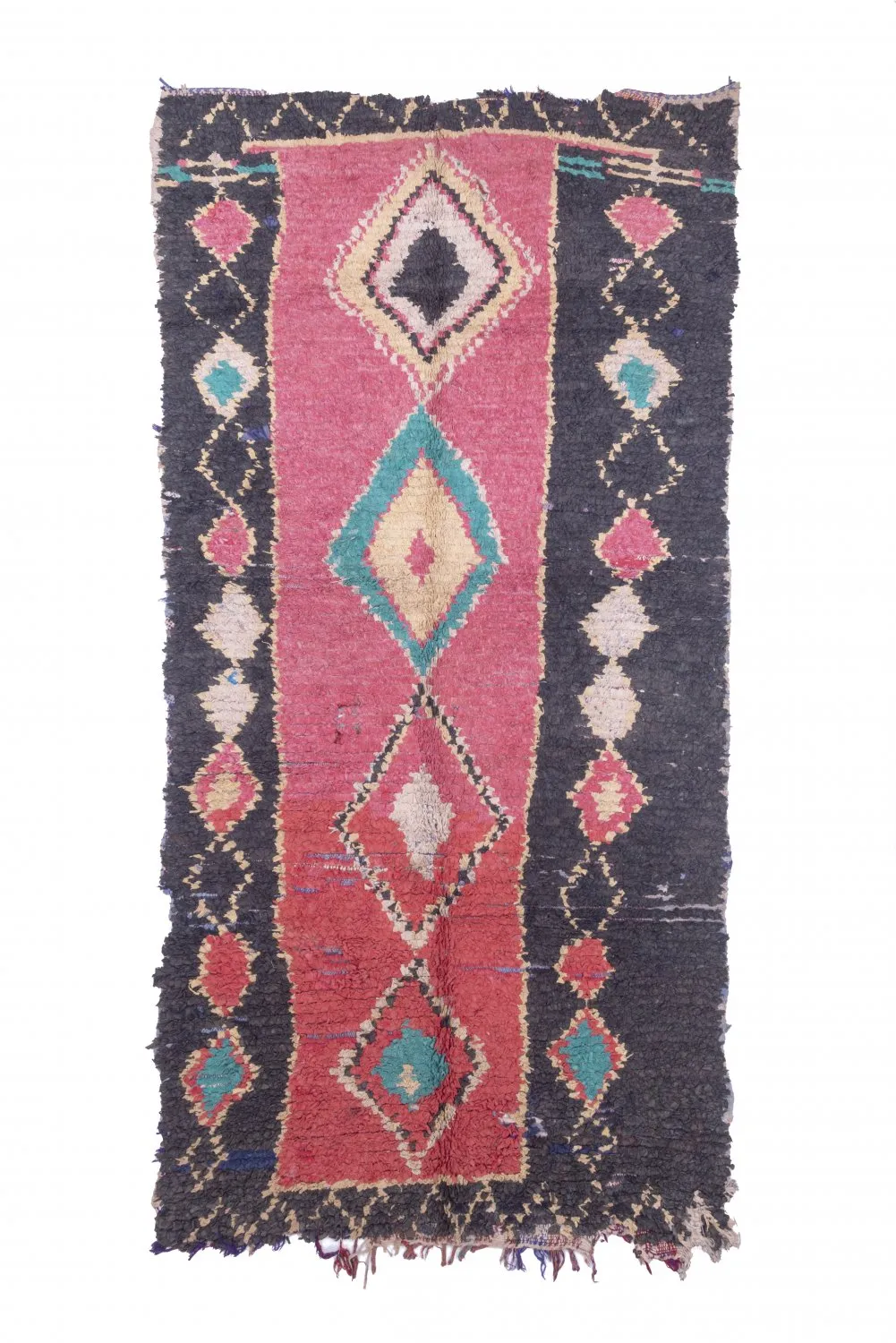 Moroccan Berber rug Boucherouite 275 x 135 cm