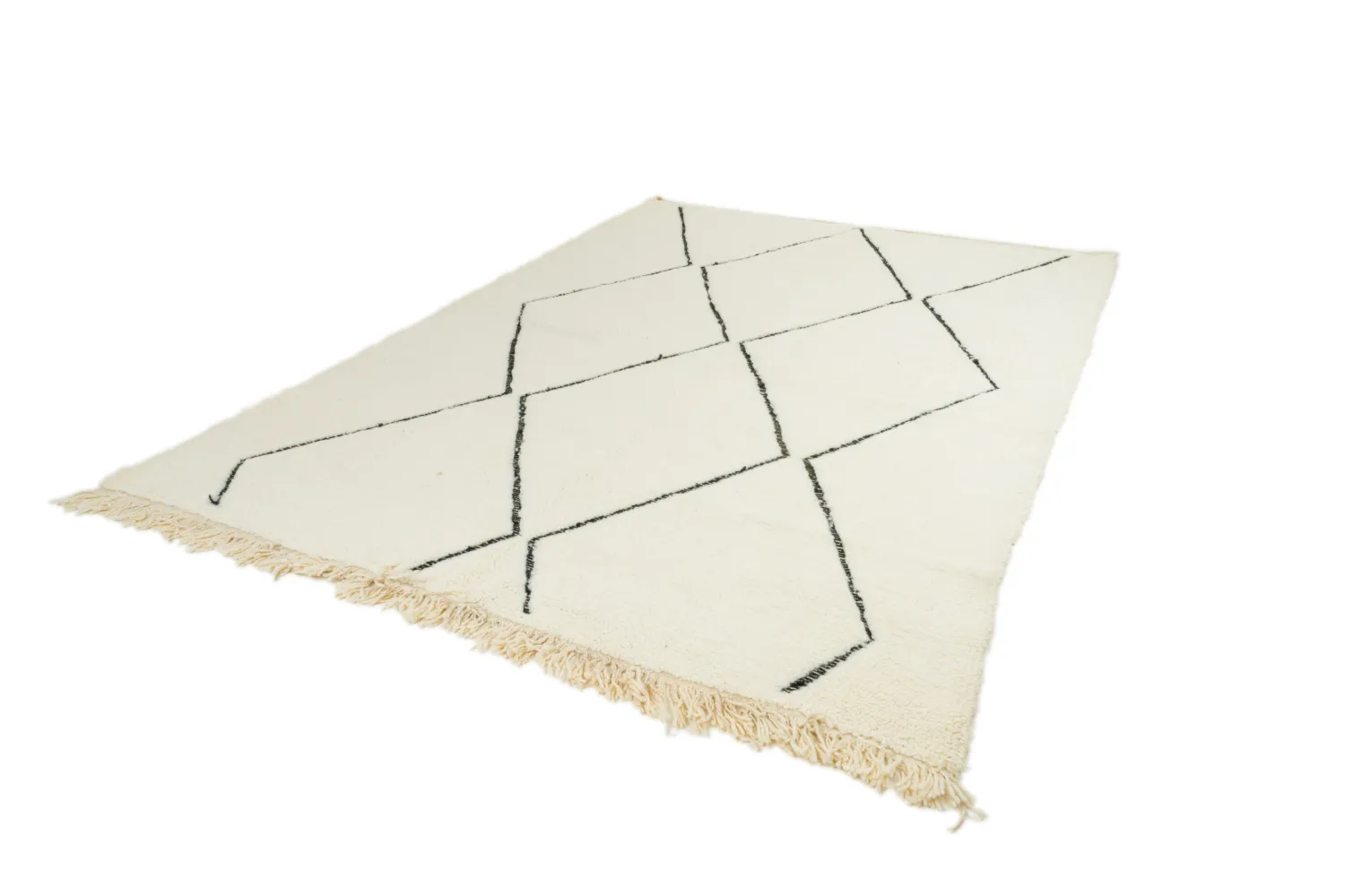 Kilim Moroccan Berber rug Beni Ourain 200 x 290 cm
