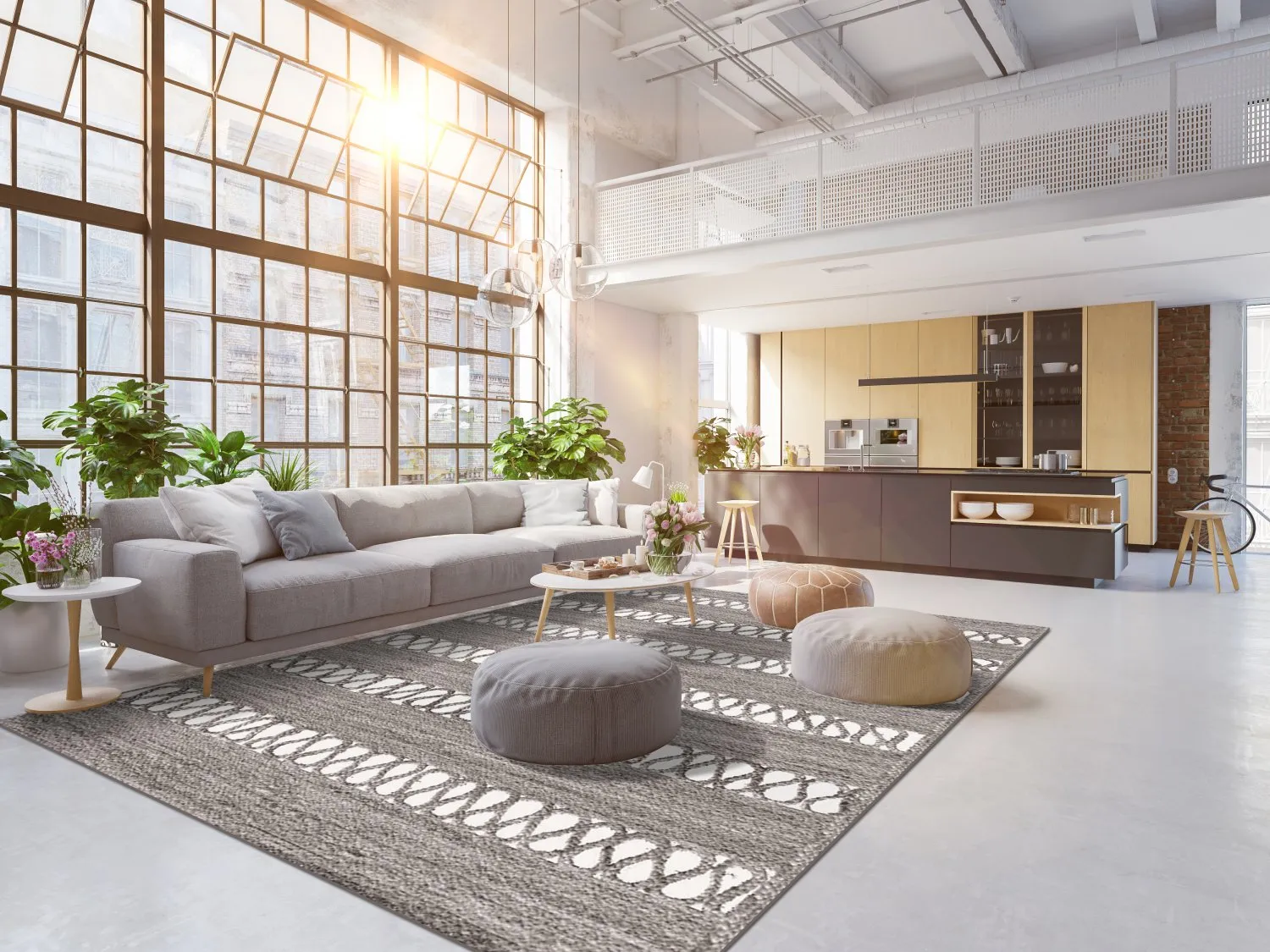 Wilton rug - Levie (grey)