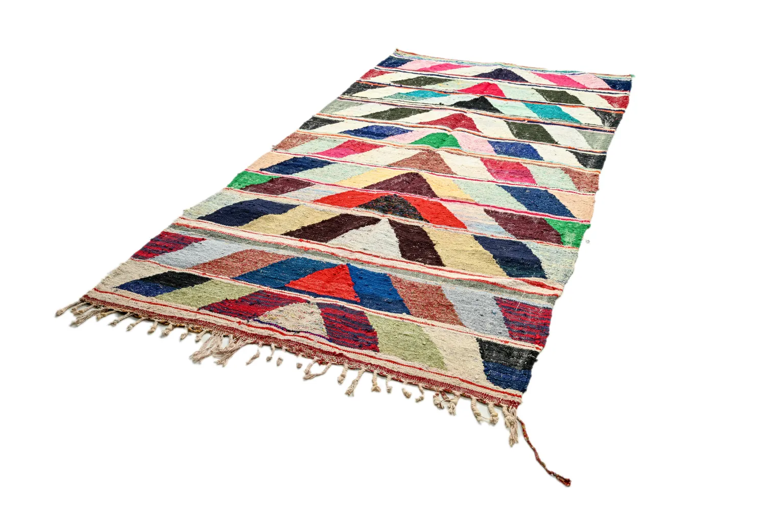 Moroccan Berber rug Boucherouite 145 x 280 cm