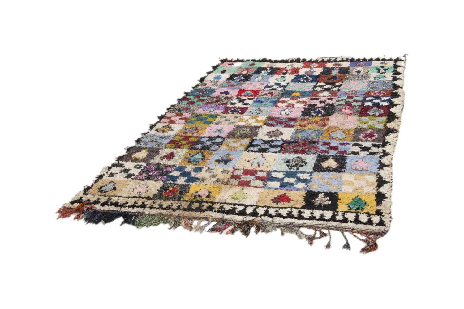 Moroccan Berber rug Boucherouite 250 x 165 cm