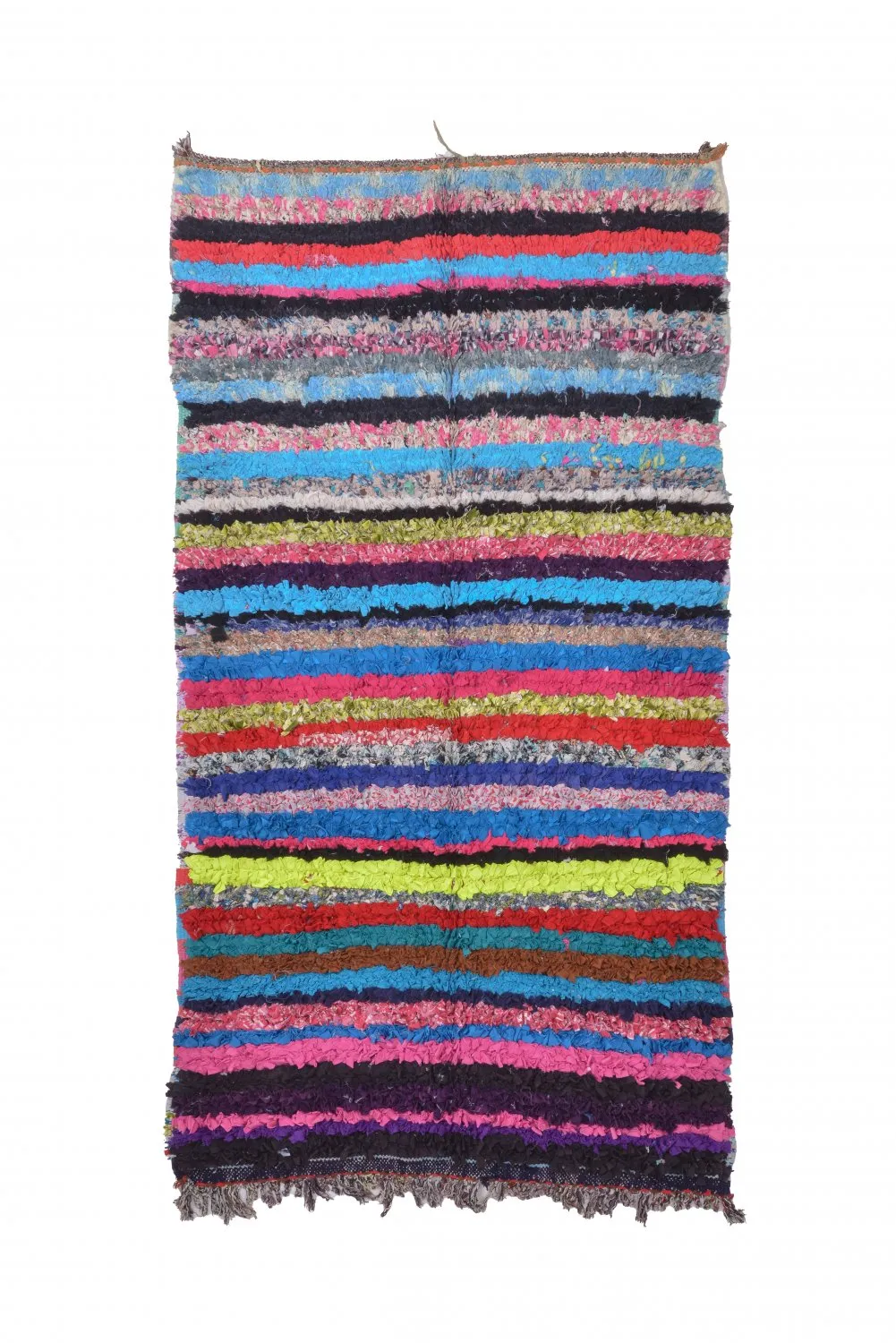 Moroccan Berber rug Boucherouite 210 x 115 cm
