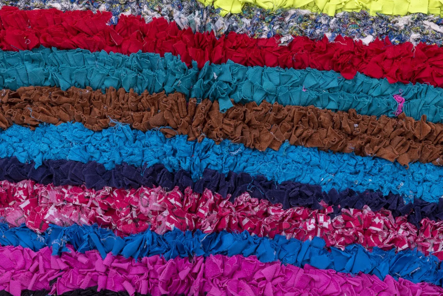 Moroccan Berber rug Boucherouite 210 x 115 cm