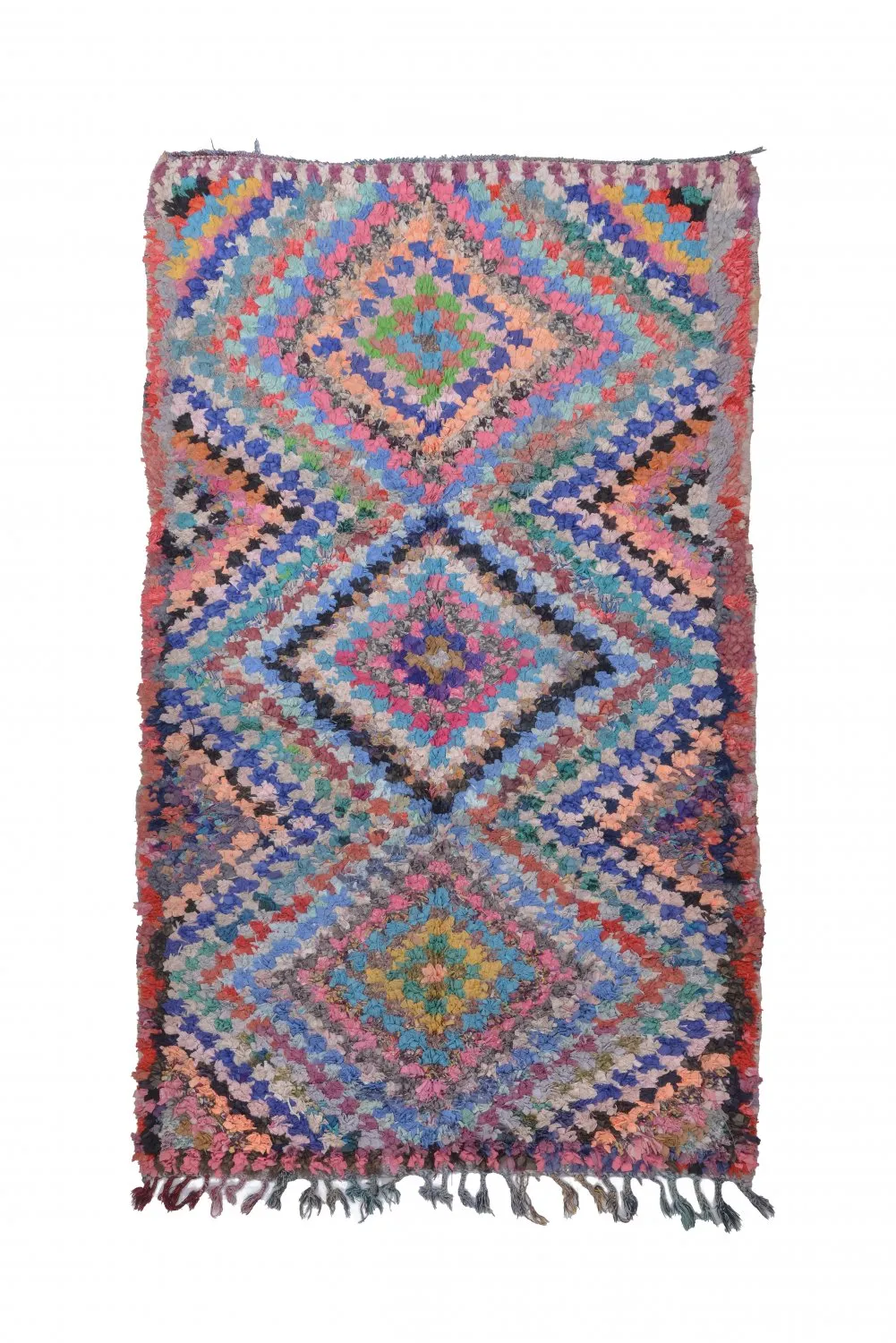 Moroccan Berber rug Boucherouite 230 x 135 cm