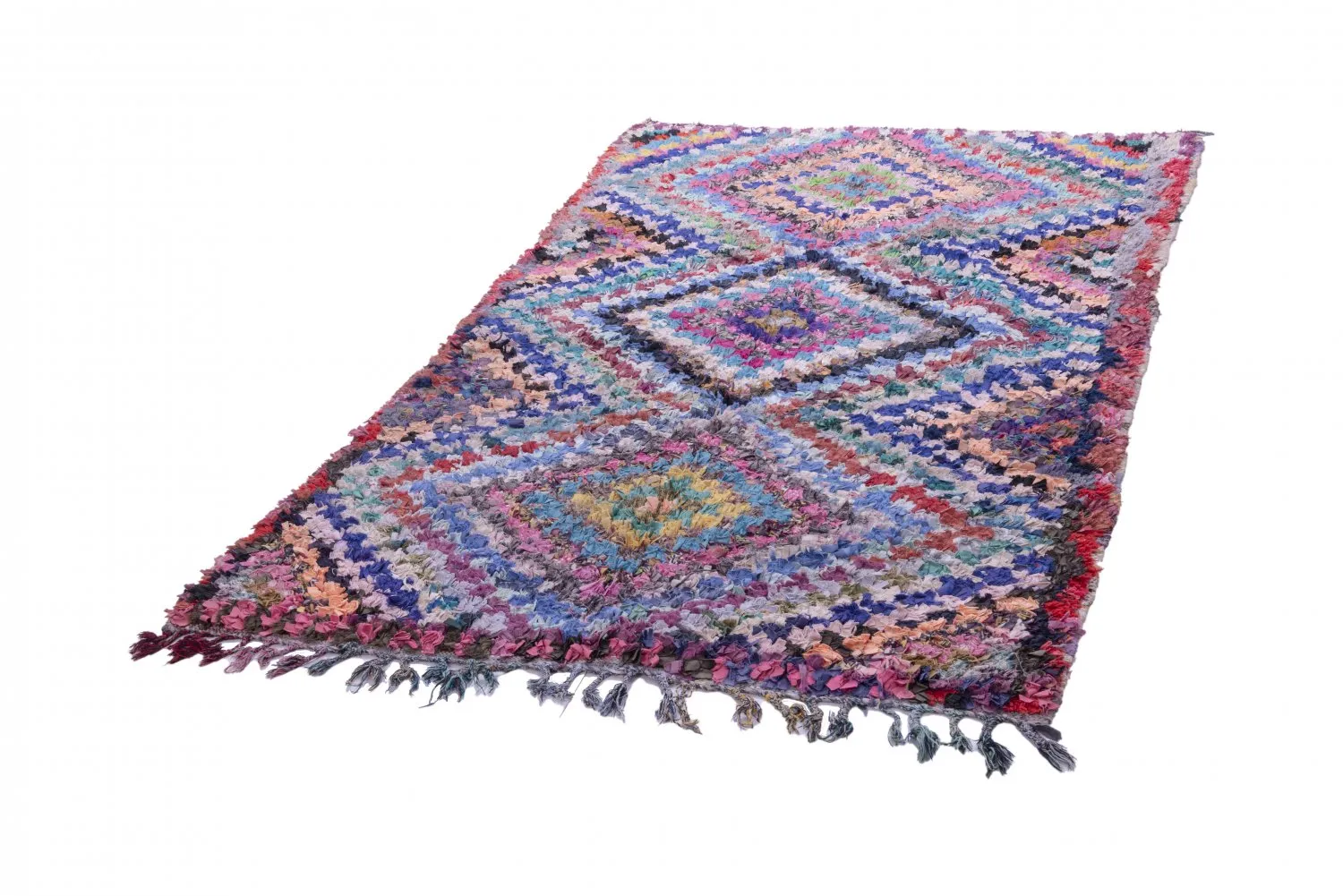 Moroccan Berber rug Boucherouite 230 x 135 cm