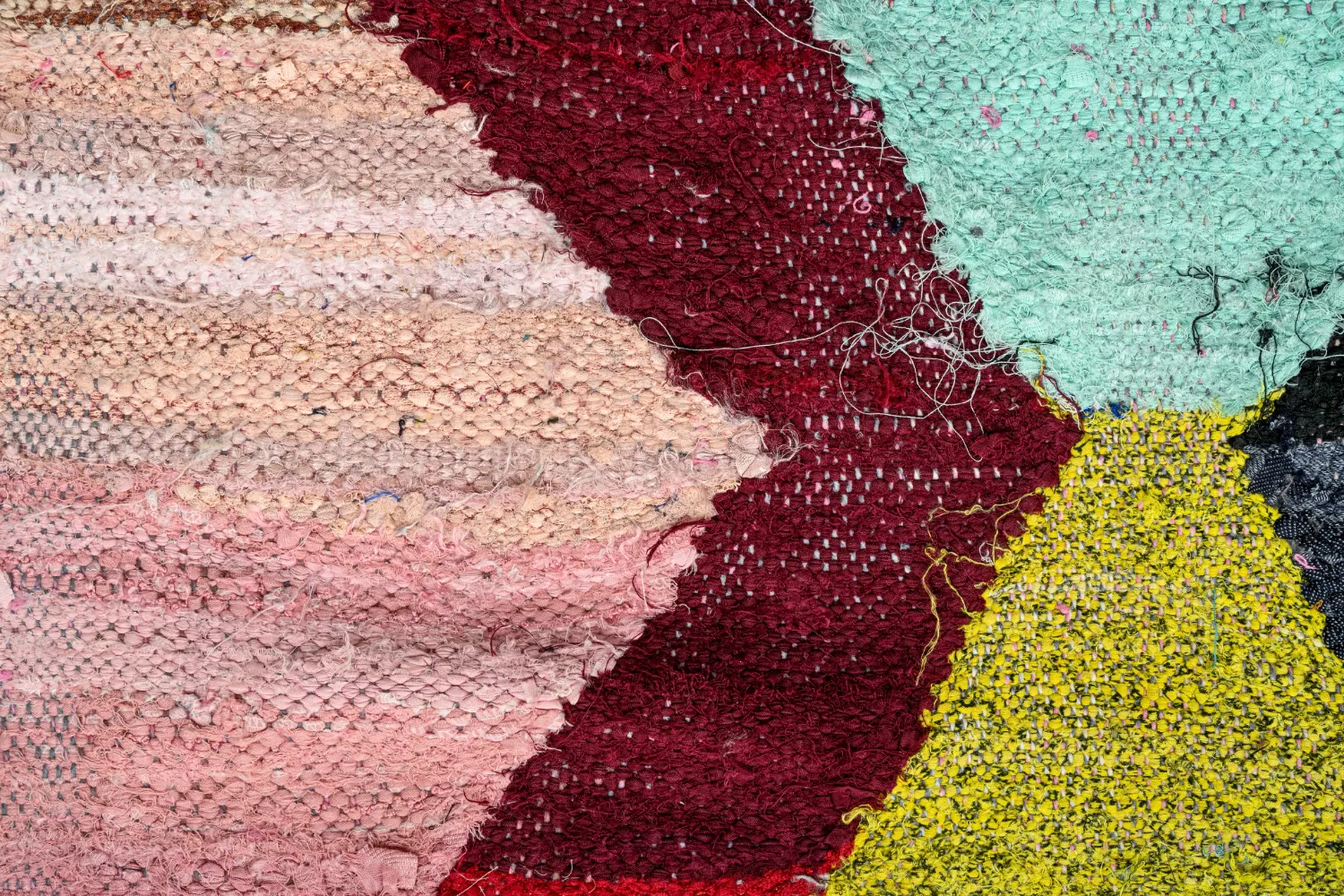 Moroccan Berber rug Boucherouite 140 x 260 cm