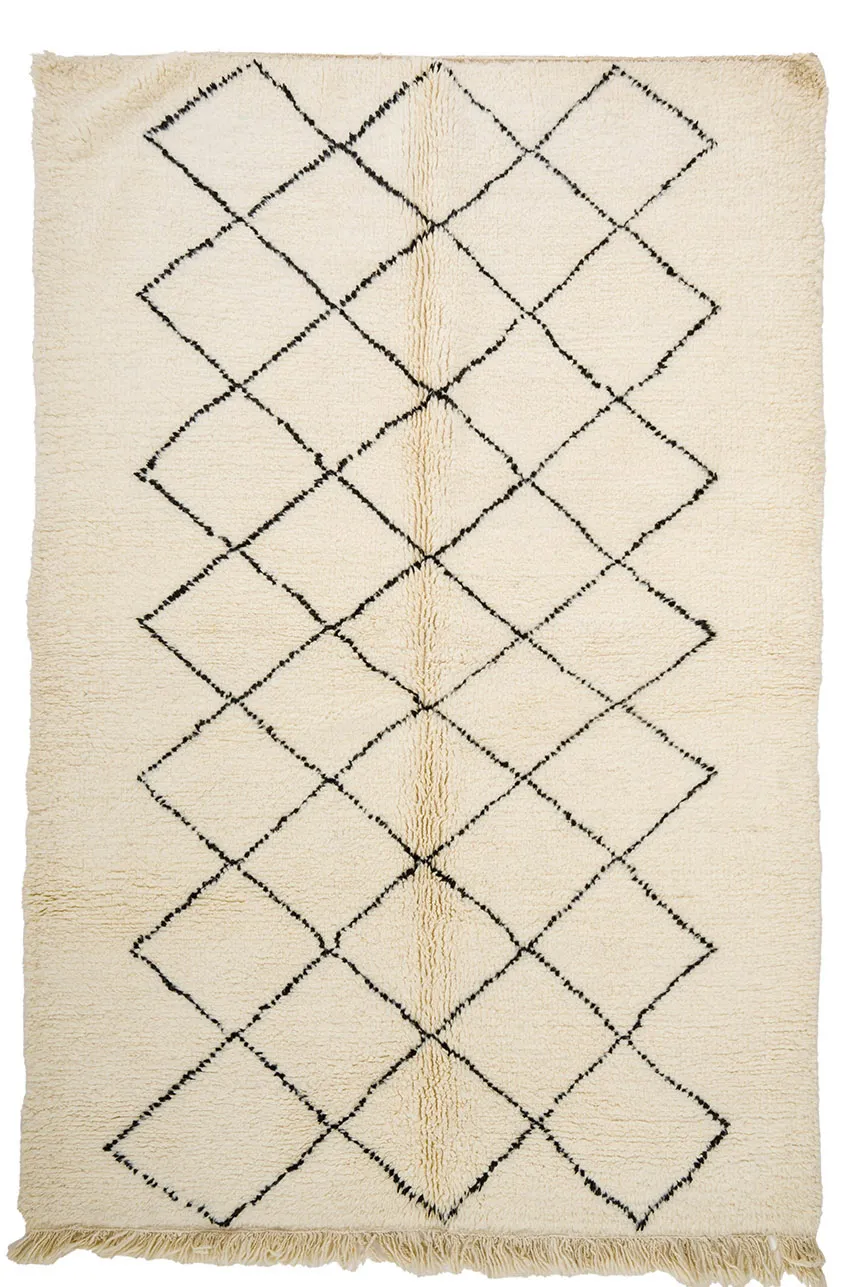 Kilim Moroccan Berber rug Beni Ourain 170 x 260 cm
