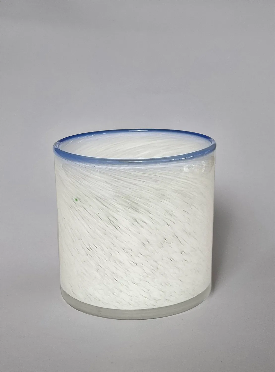 Candle holder M - Harmony (white/sky blue)