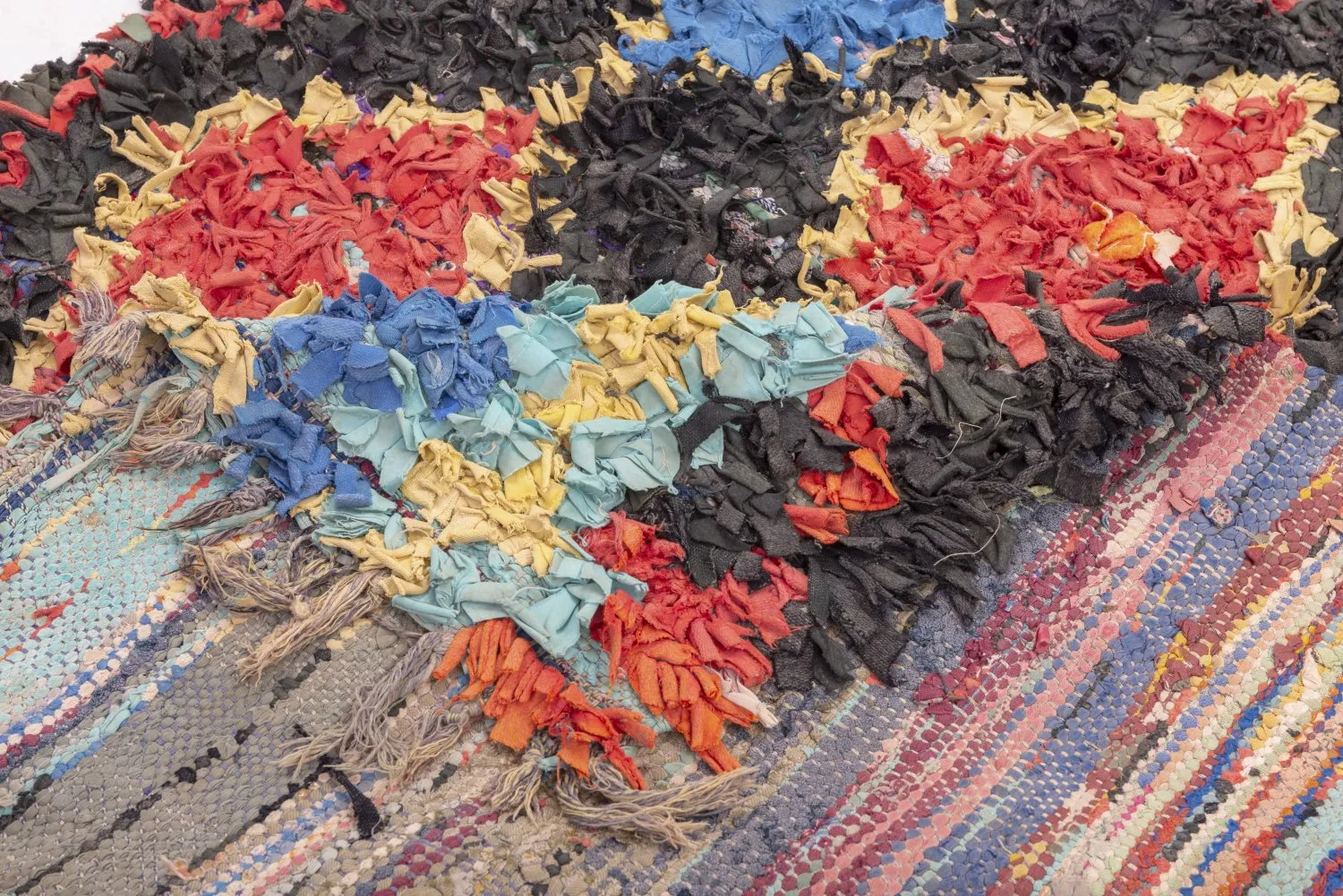 Moroccan Berber rug Boucherouite 260 x 125 cm