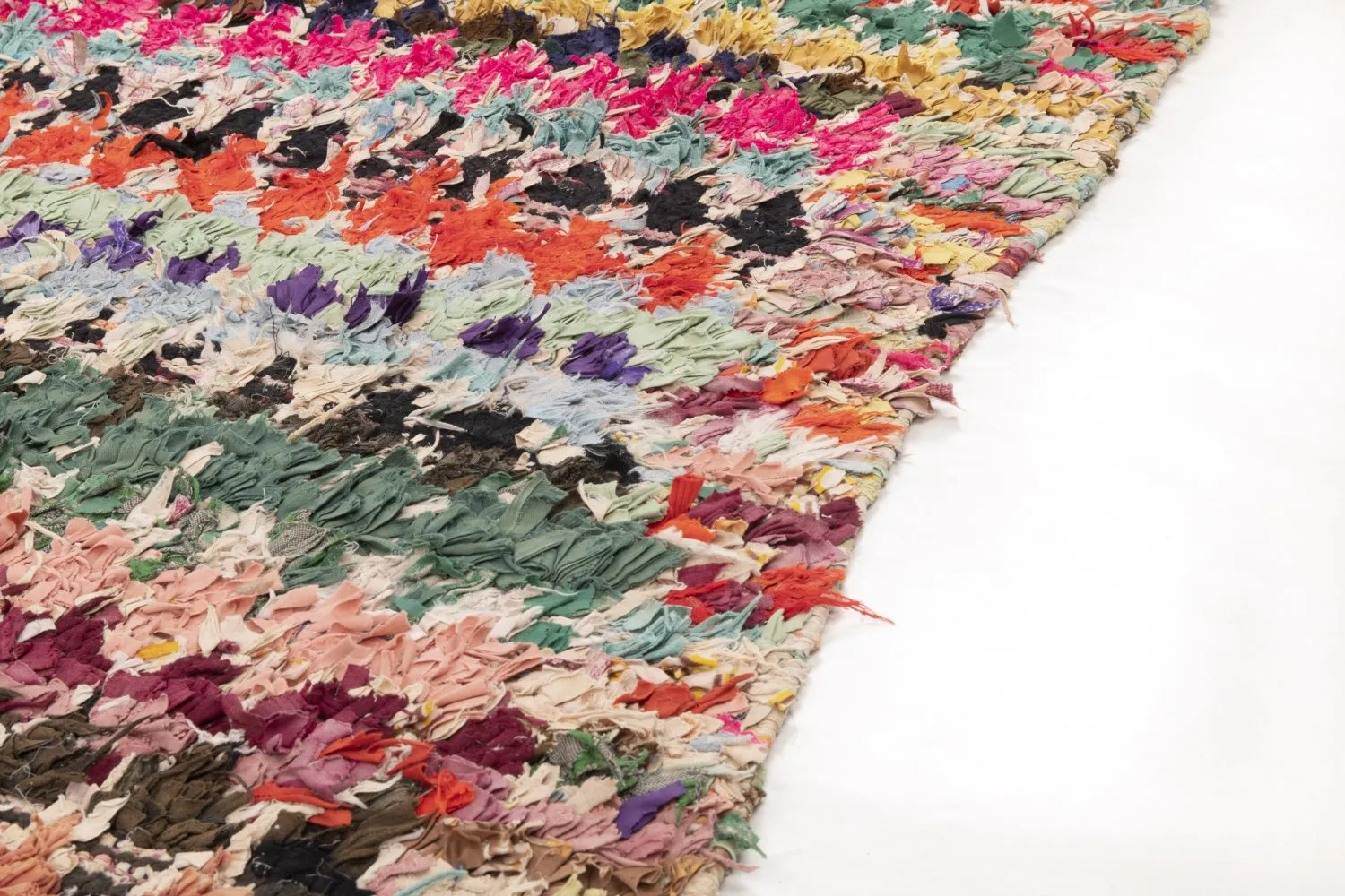 Moroccan Berber rug Boucherouite 255 x 145 cm