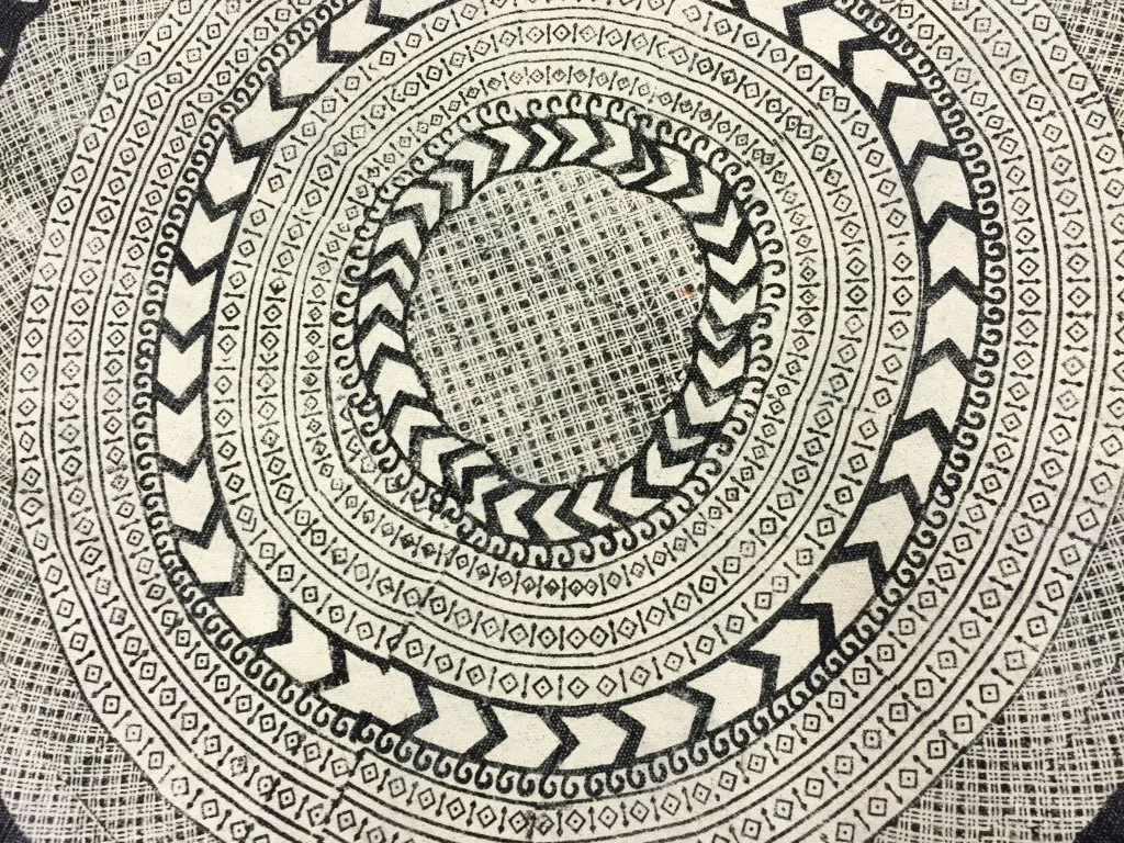 Round rugs - Marrakech (round) (black/grey/white)