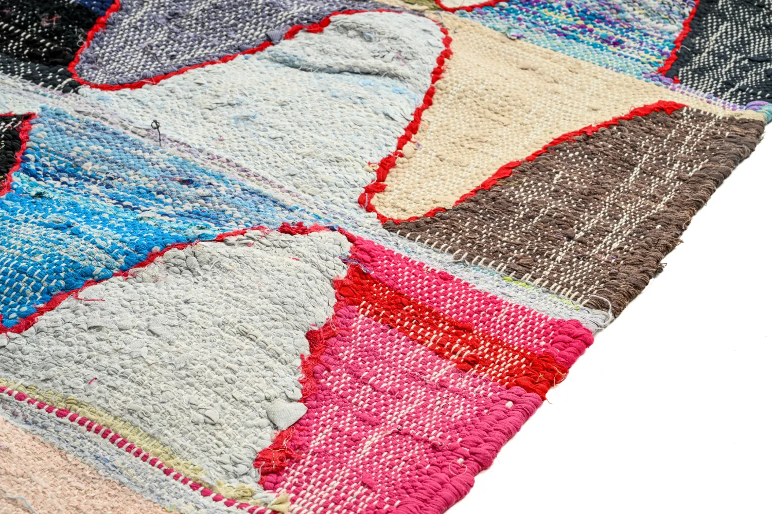 Moroccan Berber rug Boucherouite 135 x 275 cm