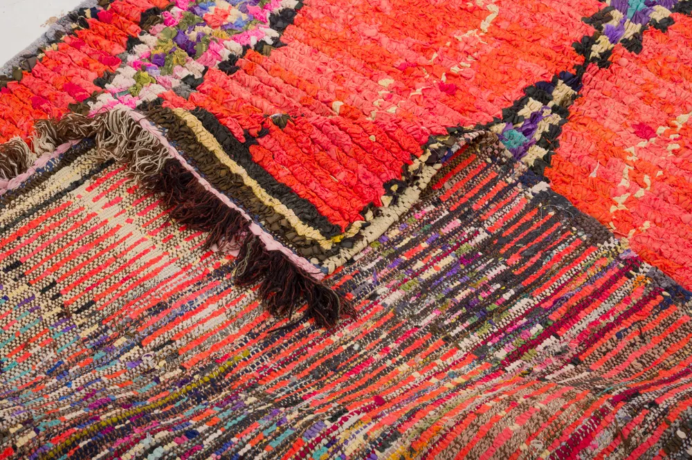 Moroccan Berber rug Boucherouite 360 x 170 cm