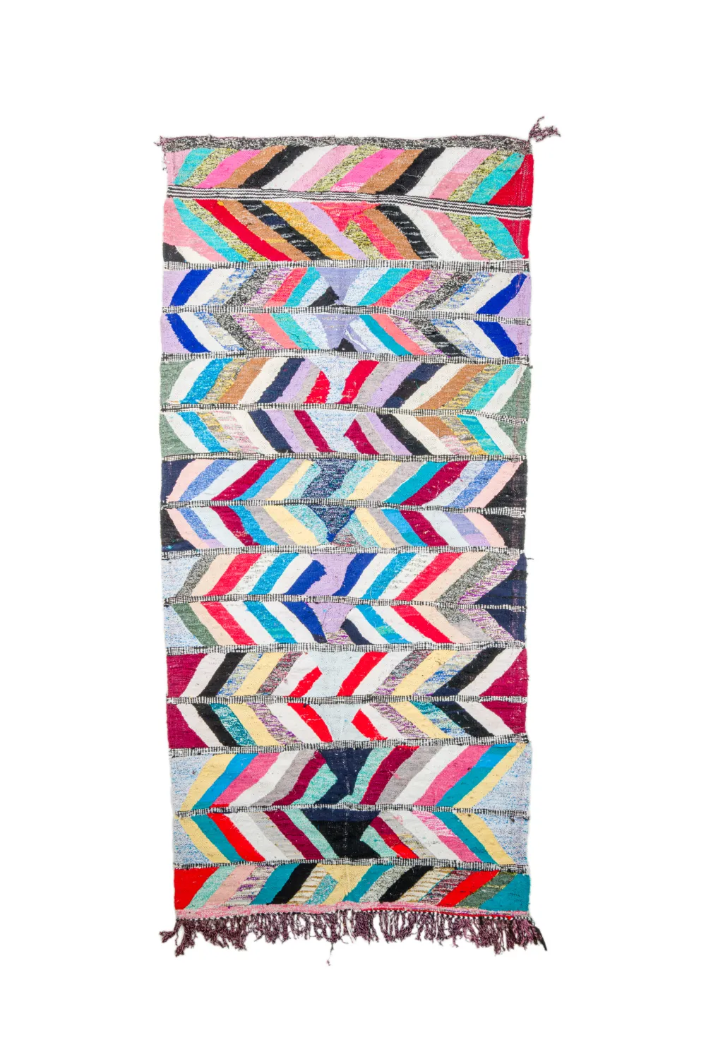 Moroccan Berber rug Boucherouite 150 x 320 cm