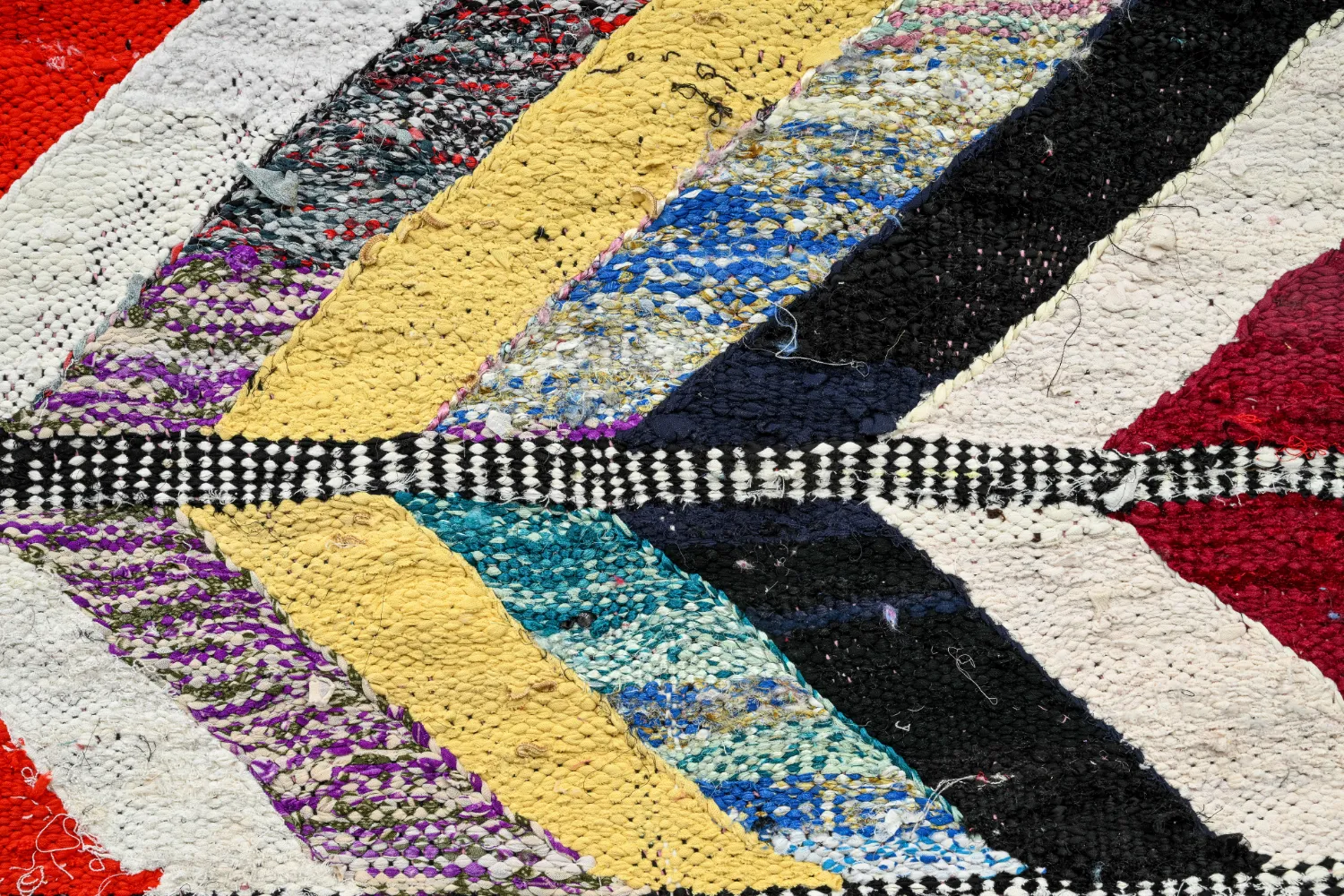 Moroccan Berber rug Boucherouite 150 x 320 cm
