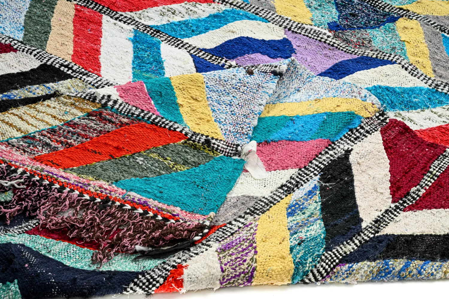 Moroccan Berber rug Boucherouite 150 x 320 cm