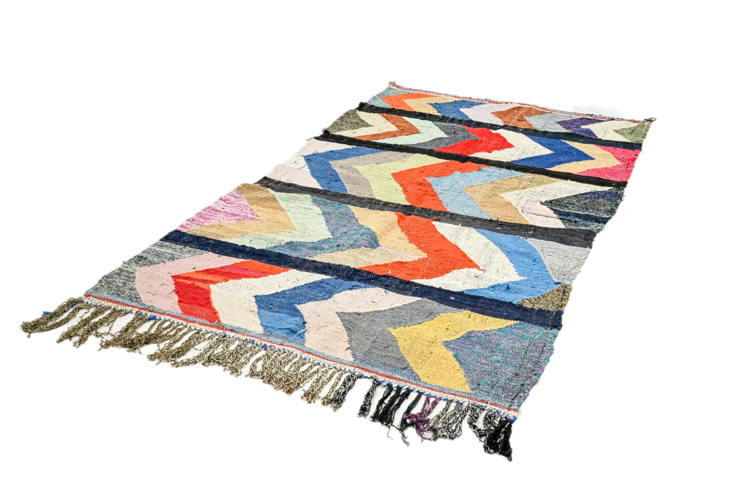 Moroccan Berber rug Boucherouite 135 x 250 cm