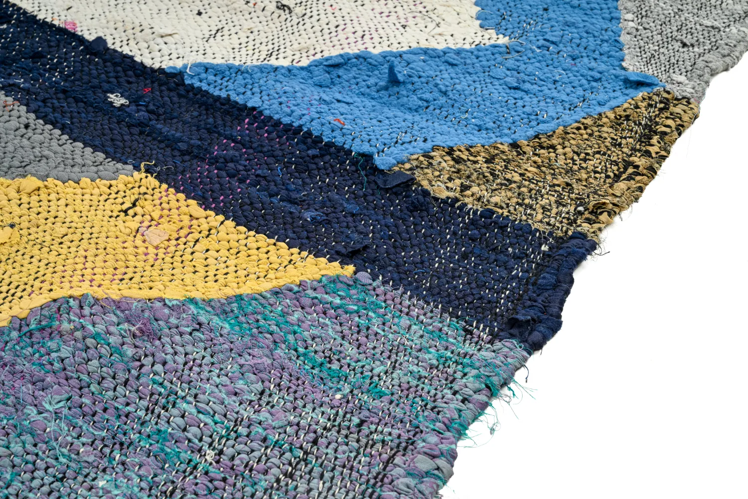 Moroccan Berber rug Boucherouite 135 x 250 cm