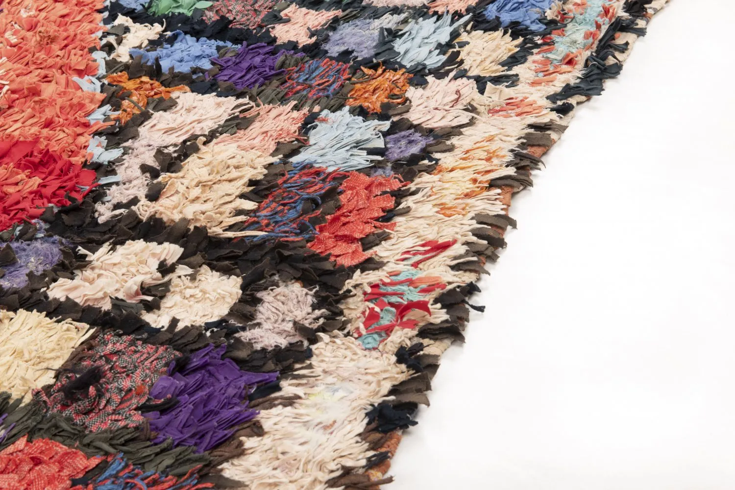 Moroccan Berber rug Boucherouite 195 x 125 cm