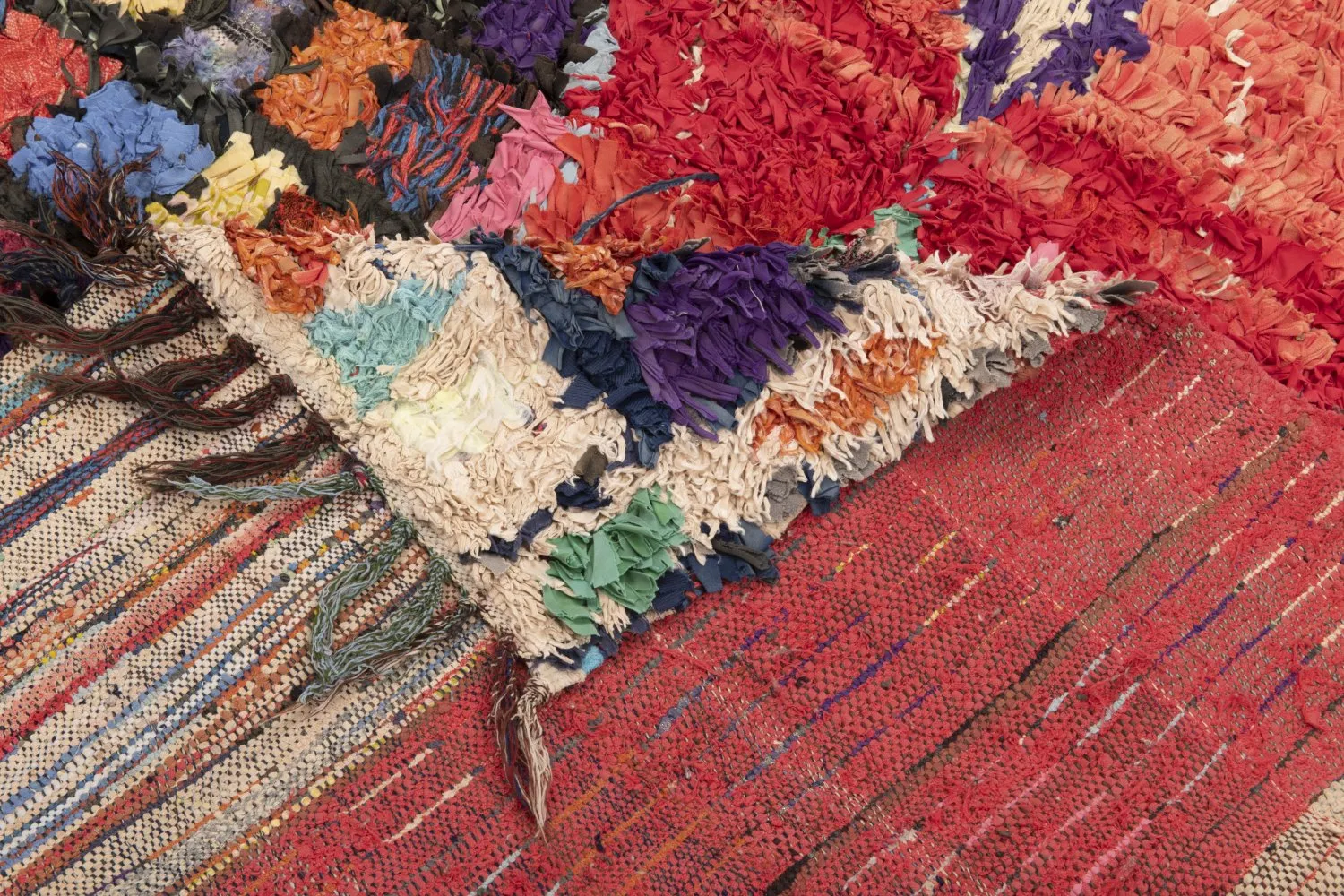 Moroccan Berber rug Boucherouite 195 x 125 cm
