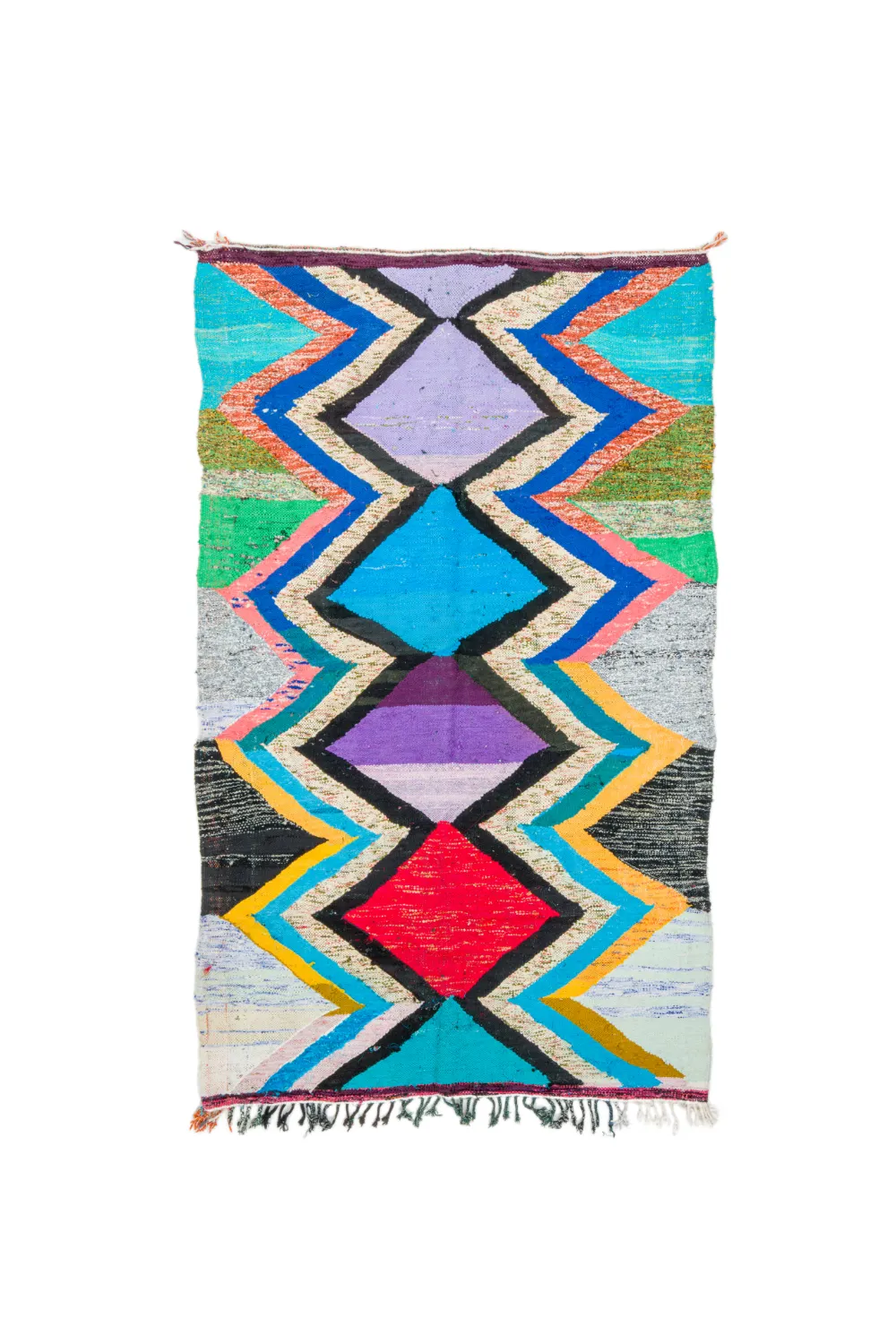 Moroccan Berber rug Boucherouite 140 x 235 cm