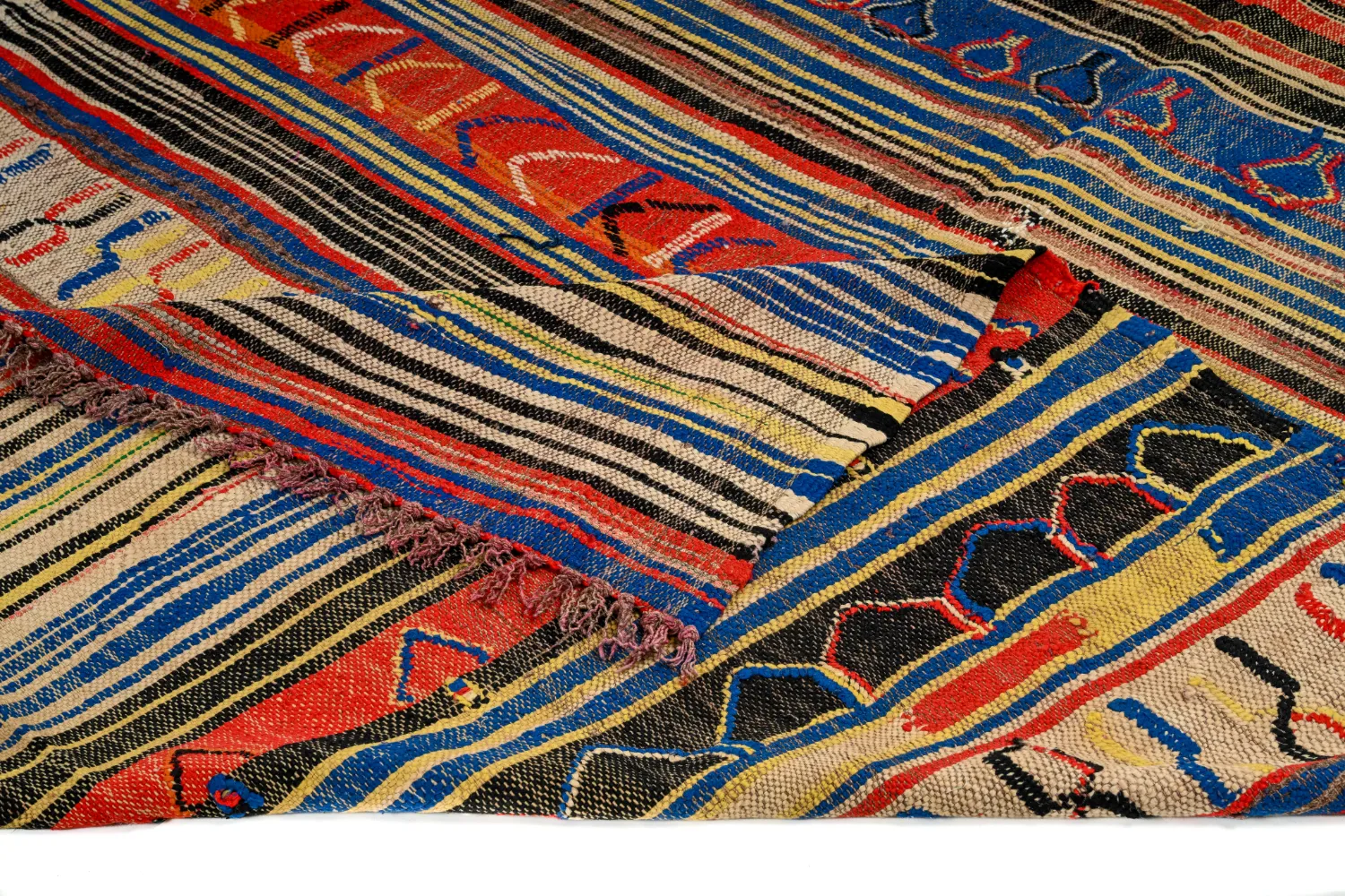 Moroccan Berber rug Boucherouite 165 x 235 cm