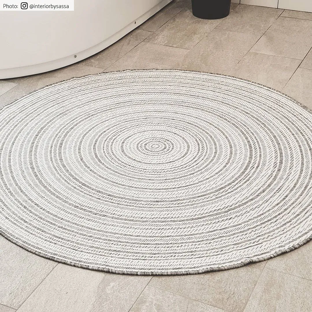 Round rug - Brussels Weave (grey)