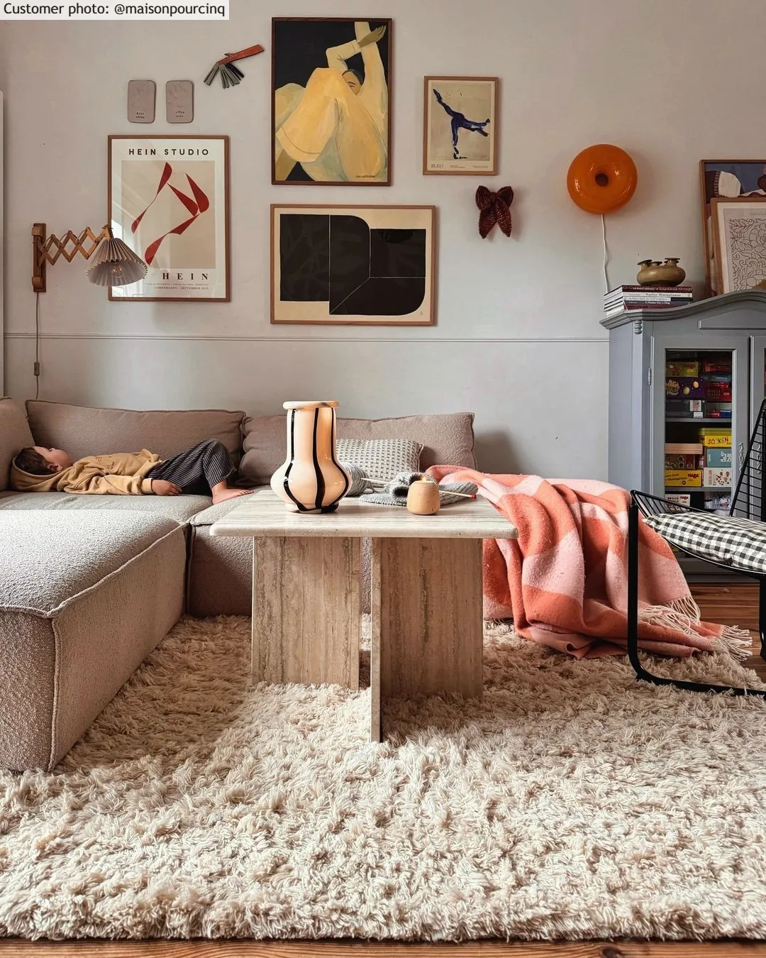 Wool rug - Aliste Wool Shaggy (alabaster gleam)