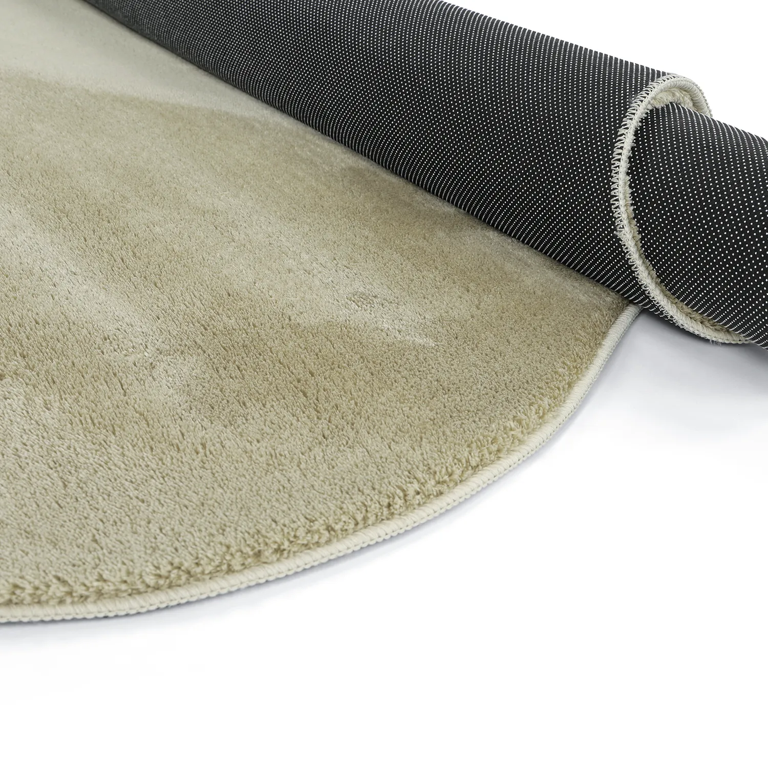 Asymmetric Wavy Shaggy Rug - Aranga Super Soft Fur (light green)